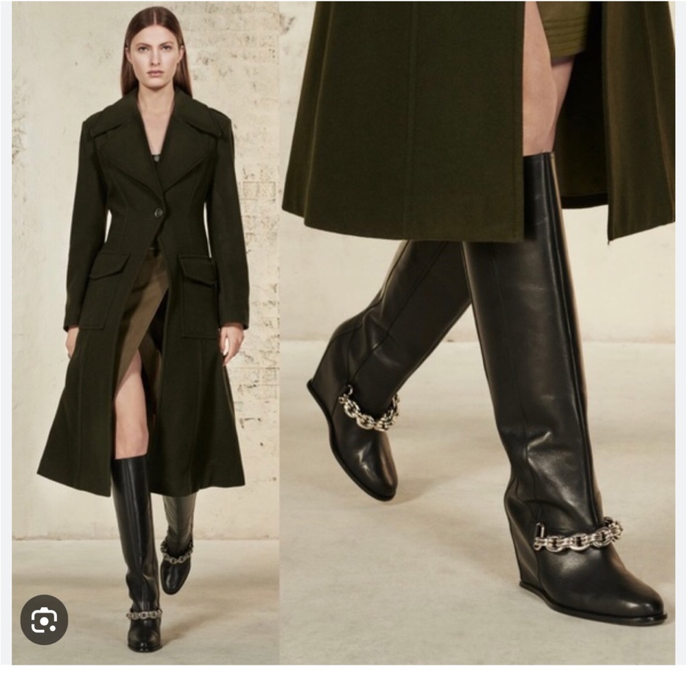 ZARA “LIMITED EDITION” 🤩 LEATHER WEDGE BOOTS 🥰